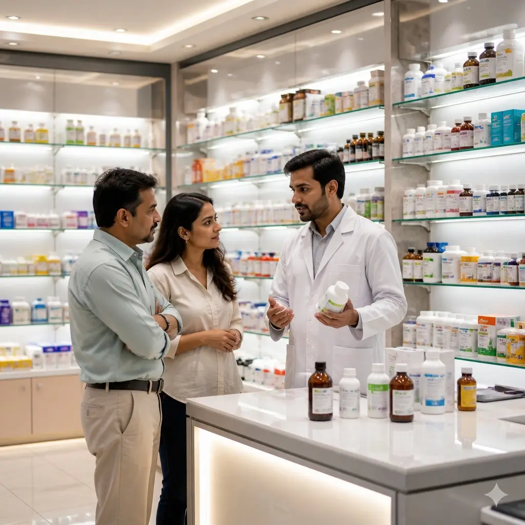 Team collaboration in a modern pharmaceutical facility, symbolizing Dolchem Pharma's commitment to quality and partnership.